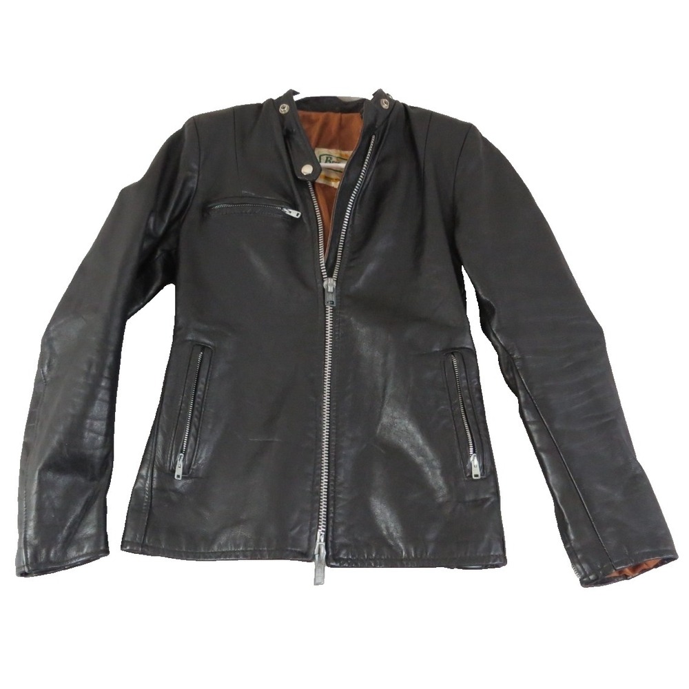 Retro 1970s Brimaco Genuine Leather Made in Canada Jacket Women's Size 10